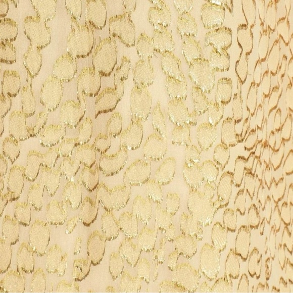 Lilly Pulitzer Betty Packin Heat Silk Chiffon Gold Silk Sleeveless Dress Small - Picture 4 of 15